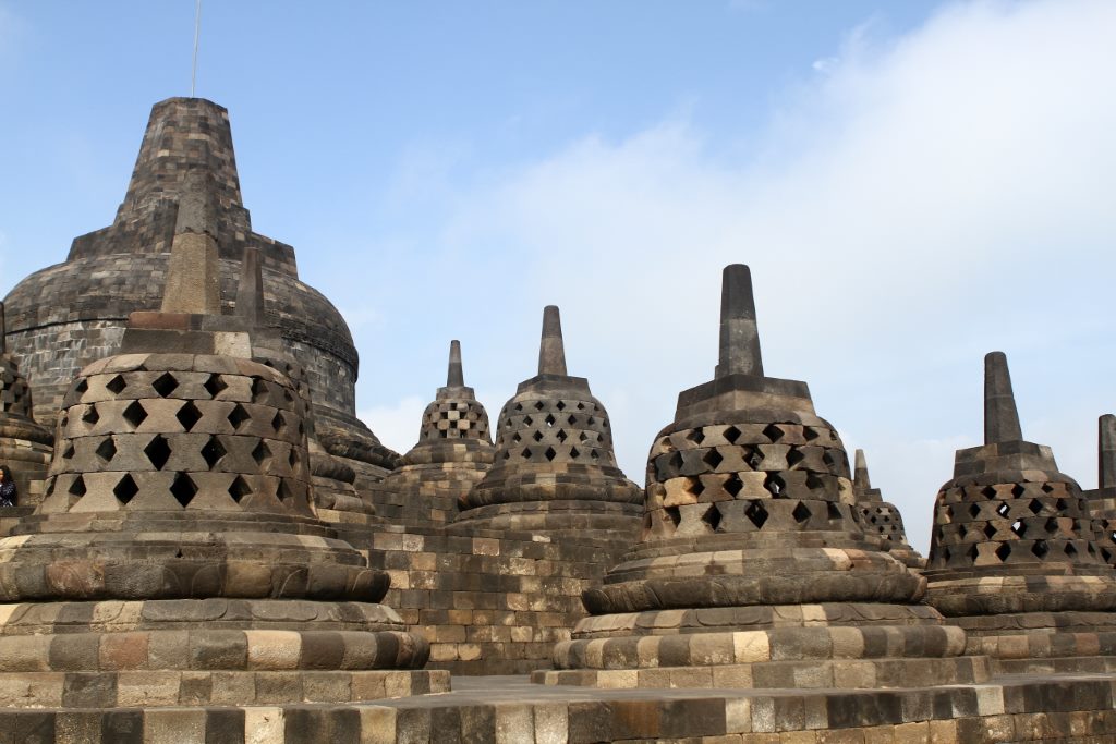Borobudur, o maior templo budista do mundo.