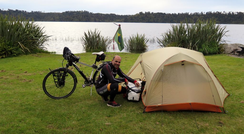 Acampamento em Ianthe Lake - Nova Zelândia 