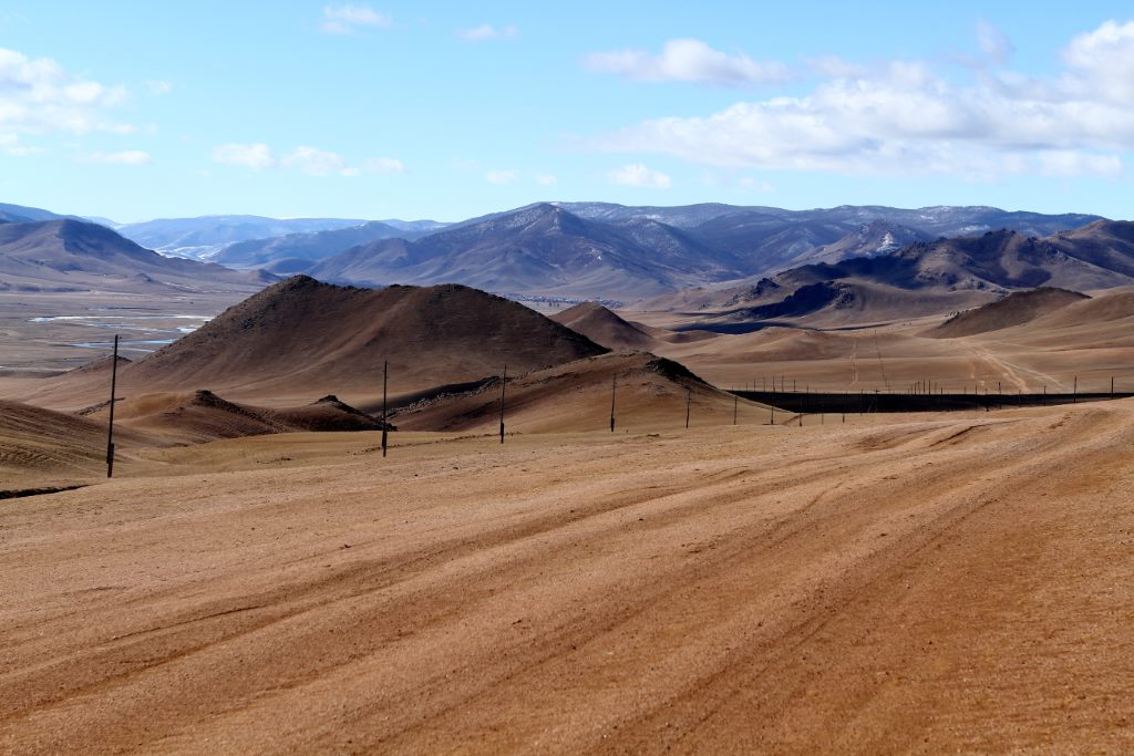 Na estrada chegando em Jargalant - Mongólia