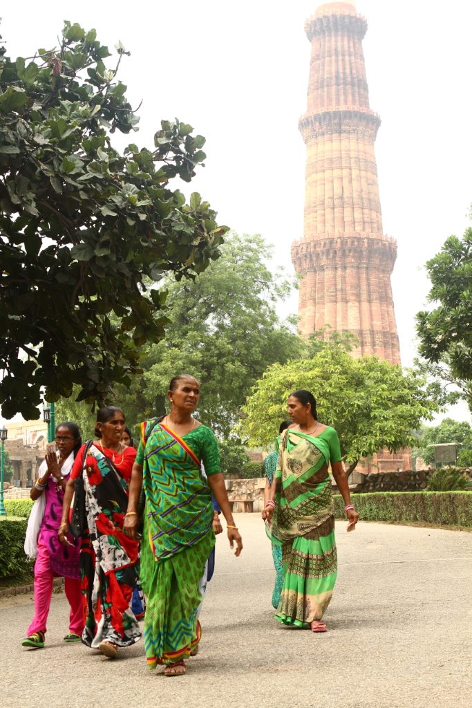 A atração mais visitada do país em 2006. Qutub Minar complex, New deli, Índia.