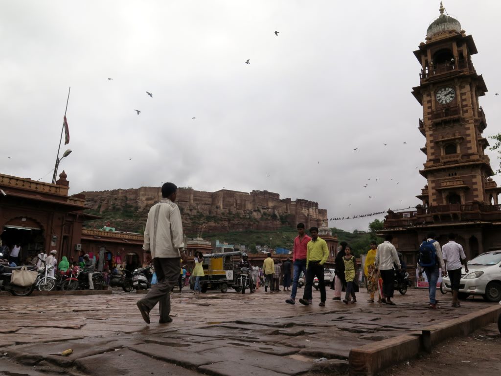 Sadar Market, Clock tower, Jodphur, rajastão, Índia.