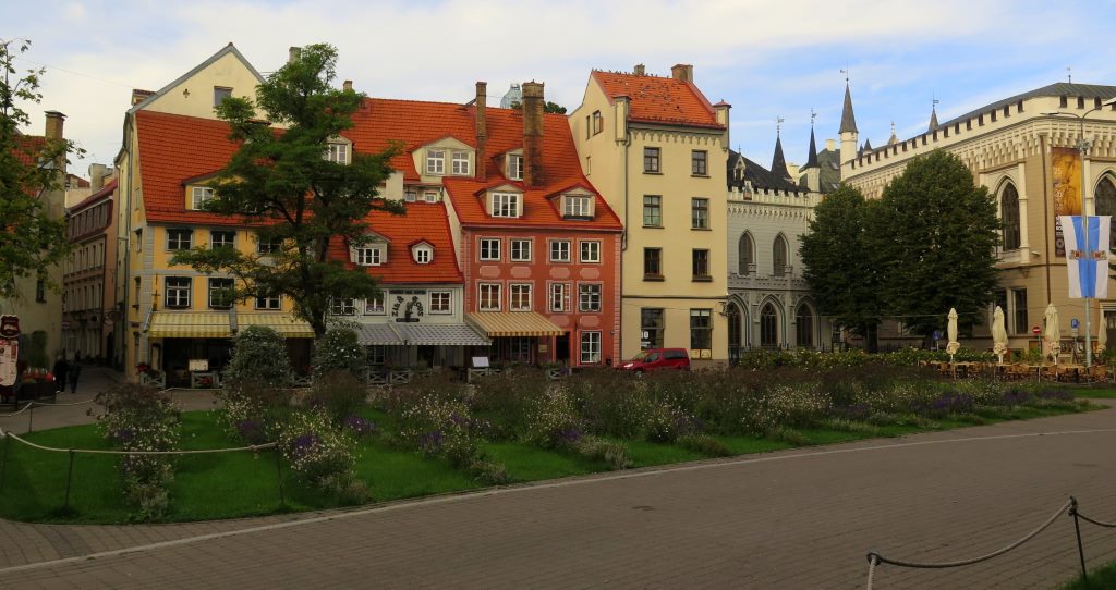 Centro histórico em Riga, Capital da Letônia.