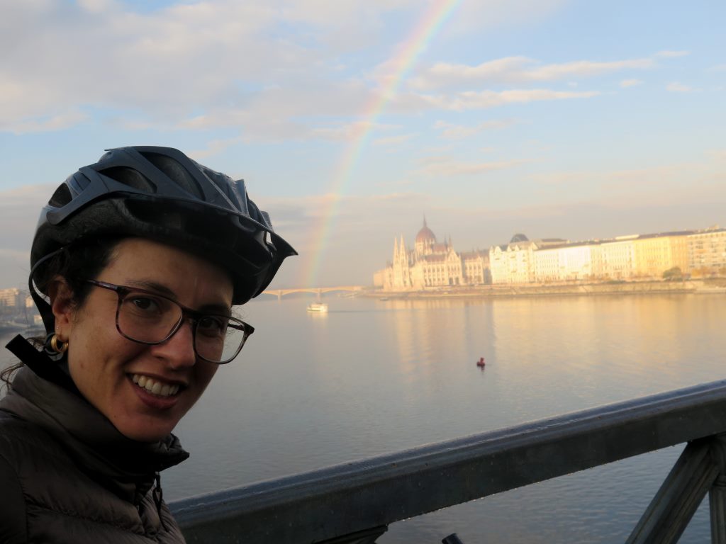 Primeiro pedal em Budapeste, Hungria.